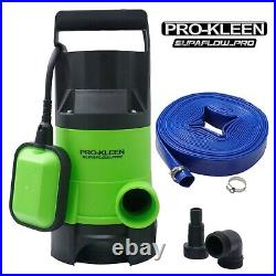 Submersible Water Pump Electric Dirty Clean Pond Pool Flood 750W with 10m Hose