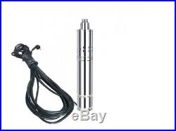 Submersible Water Pump For Deep Well Or Borehole 120m 1.1kw, 1.5m³/hour + 15m Ca