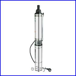 Submersible Water Pump Well Deep Bore 0.5HP Head 150 FT Stainless Steel 1.5M/5FT