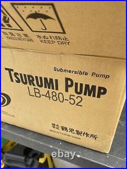Submersible dirty water pump TSURUMI LB 480-52 110V site pump