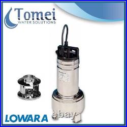 Submersible sewage dirty waste water pump DOMO10T 0,75kW 400 Twin-Channel Lowara