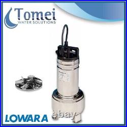 Submersible sewage dirty waste water pump DOMO15VX SG 1,1kW 230V NO Float Lowara