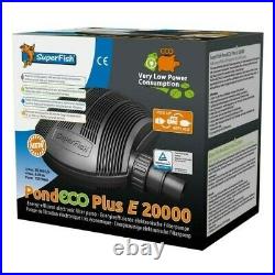 SuperFish Pond ECO Plus E 20000 150W, Water Pump, Ideal for Koi and Fish Ponds