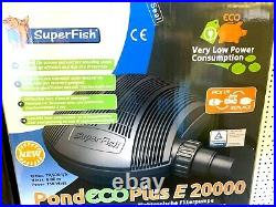 SuperFish Pond Pump ECO Plus E 20000 Low Power only 150 watt to Run