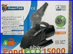 SuperFish Pond Pump Eco 15.000ltr Koi Pond Filter Filtration Pump 175 Watt Sale