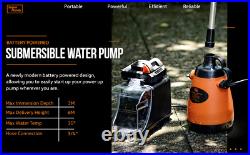 SuperHandy Submersible Water Pump 5000L/H 150W 20V Battery included no valve