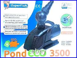 Superfish Pond Eco Koi Pond Filter Filtration Pump 3500 ltr 45Watts