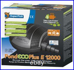 Superfish Pond Eco Plus E 12000 85W Power Consumption Pond Pump 11200LPH