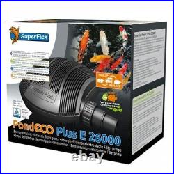 Superfish Pond Eco Plus E Pump Koi Submersible Filter Low Wattage Mujimono Koi