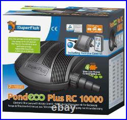 Superfish Pond Eco Plus Rc Filter Pumps Remote Control Water Pond Clear Clean