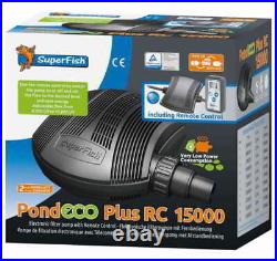 Superfish Pond Eco Plus Rc Filter Pumps Remote Control Water Pond Clear Clean