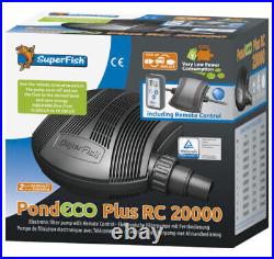 Superfish Pond Eco Plus Rc Filter Pumps Remote Control Water Pond Clear Clean