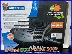 Superfish Pond Pump eco Plus E 5000 Koi Pond 22 Watt Very Low Power