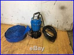 TSURUMI SUB PUMP NEW 110V 50mm HS2.4S-52 WATER SUCTION SUBMERSIBLE + HOSE