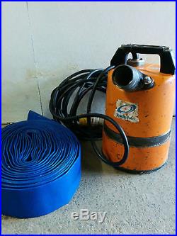 Tsurumi Electric LSC1.4 Manual Submersible Water Pump (110 volts) 2out and hose