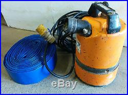 Tsurumi Electric LSC1.4 Manual Submersible Water Pump (110 volts) 2out and hose