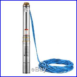 VEVOR 44SDM4-10 Borehole Deep Well Submersible Water Pump LONG LIVE + CABLE
