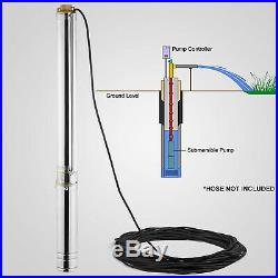 Vevor Borehole Deep Well Submersible Water Pump LONG LIVE + CABLE