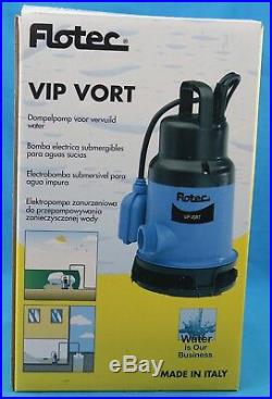 Vip Vort 180/6-Auto Submersible Clean/Dirty Water Pump Garden/Pond/Flood/Well