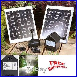 Water Feature Fountain Submersible Pump Solar Panel Powered Garden Pond 1550LPH