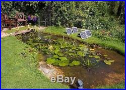 Water Feature Fountain Submersible Pump Solar Panel Powered Garden Pond 1550LPH