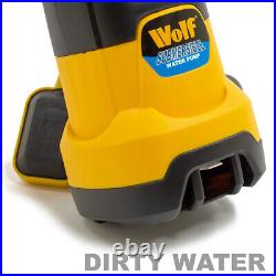 Water Pump Clean Dirty Submersible Wolf 1100w Garden 1.25 Fast Flow Hose 10m