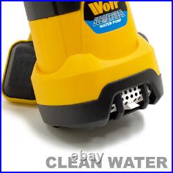 Water Pump Clean Dirty Submersible Wolf 1100w Garden 1.25 Fast Flow Hose 10m