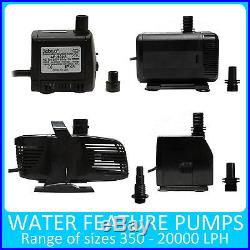Water Pump Submersible For Water Feature Fountain Pond Pool Mains Powered