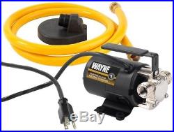 Wayne Electric Non Submersible Portable Water Transfer Utility Pump 1/10 HP